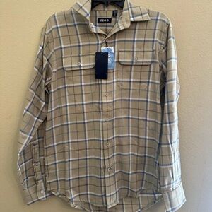 Izod mountain twill button-down shirt, Small , NWT, Retails For $70